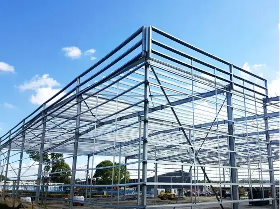 Πρακτικό και όμορφο κτίριο Metal Steel Prefab για αποθήκη